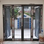 Cửa mở quay 4 cánh nhôm Xingfa