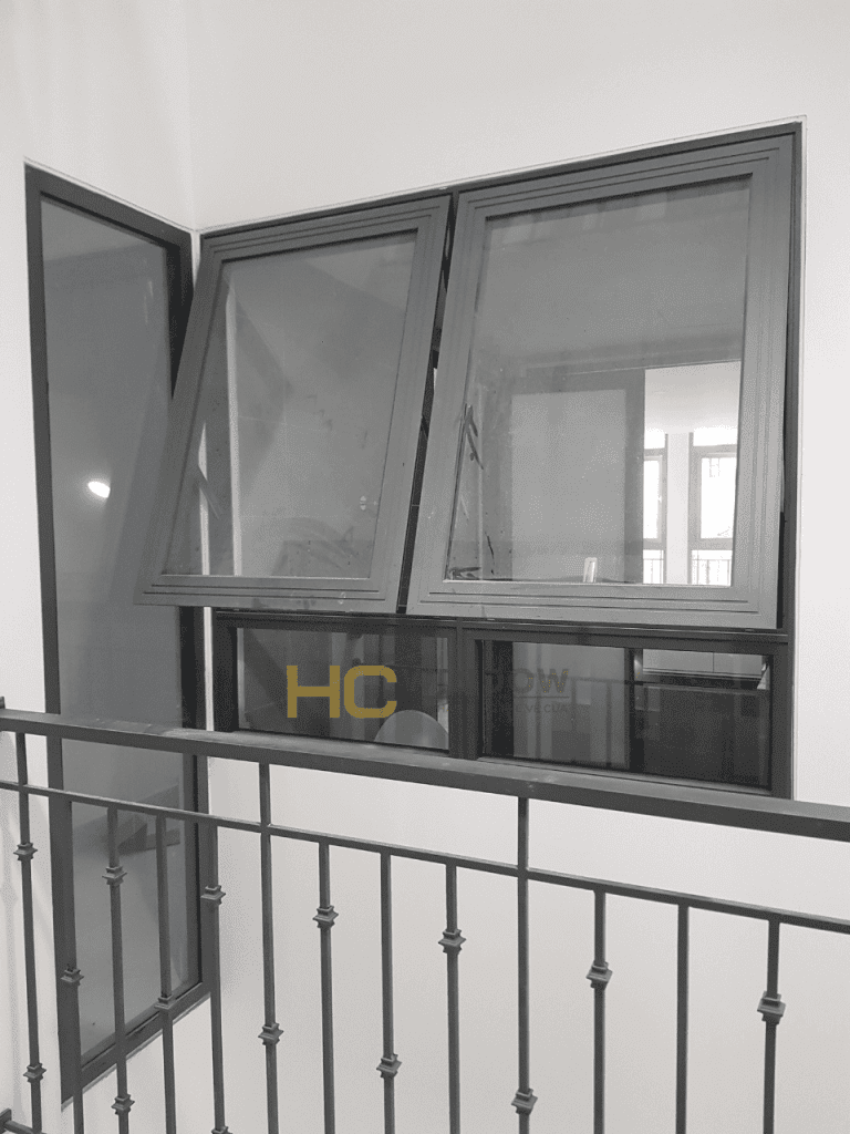 cửa nhôm xingfa nhà phố kính hộp