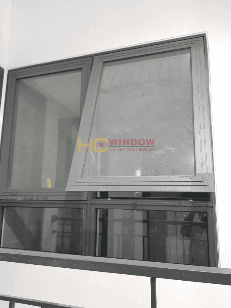 cửa nhôm xingfa nhà phố kính hộp