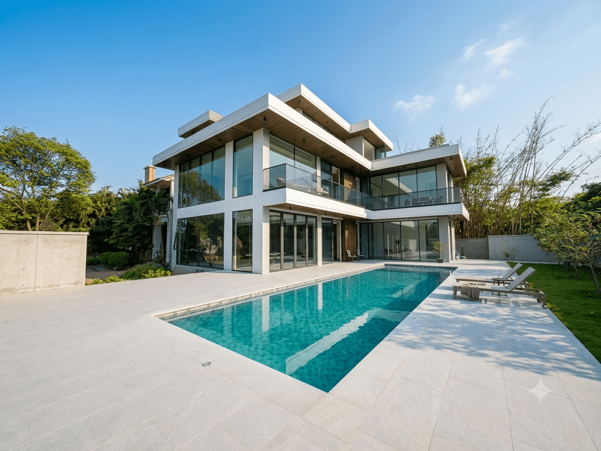 Villa Thái Nguyên - Dự án cửa nhôm kính HC Window